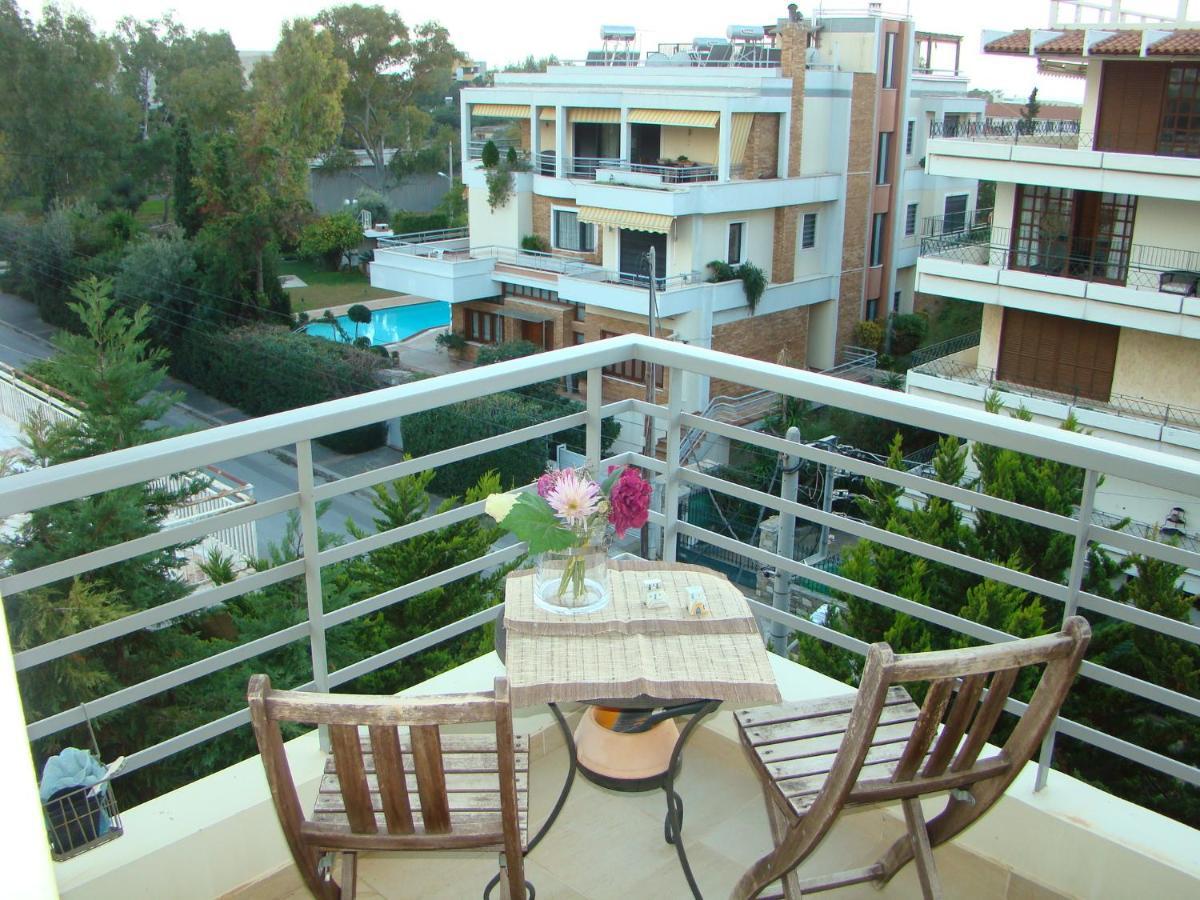 Family Getaway, Spacious And Luxurious, Sea View, Terrace, Next To Voula Beach, 20Min From Center Athens Exterior photo